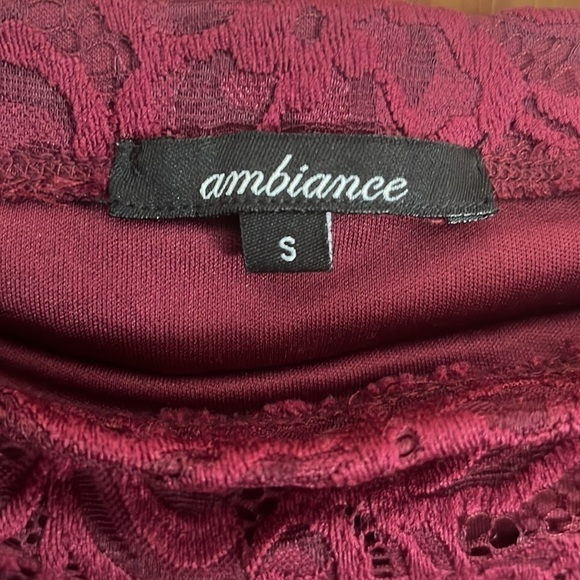 AMBIANCE Off The Shoulder Lace Bodycon Mini Dress - Picture 7 of 8